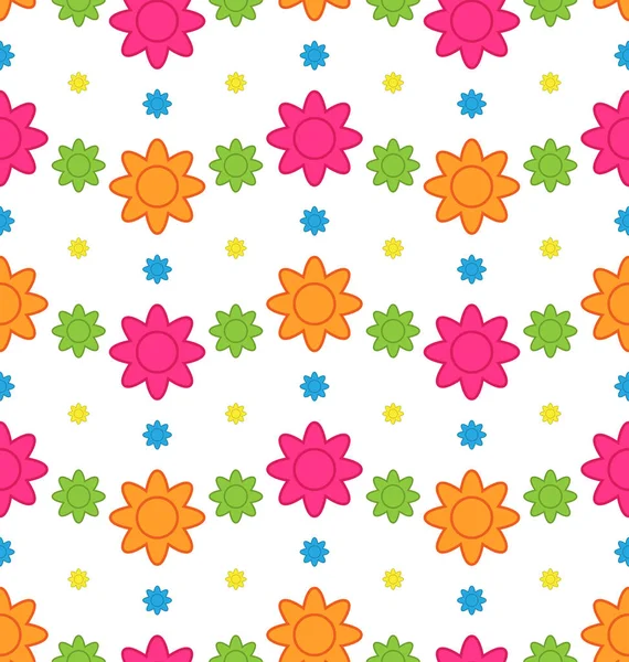 Patrón floral sin costuras con flores de colores, hermoso patrón — Foto de Stock