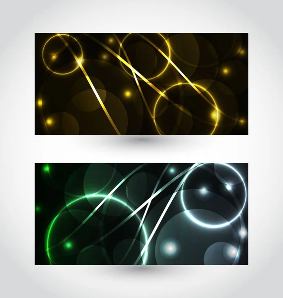 Set of abstract futuristic cards — Stock Photo, Image