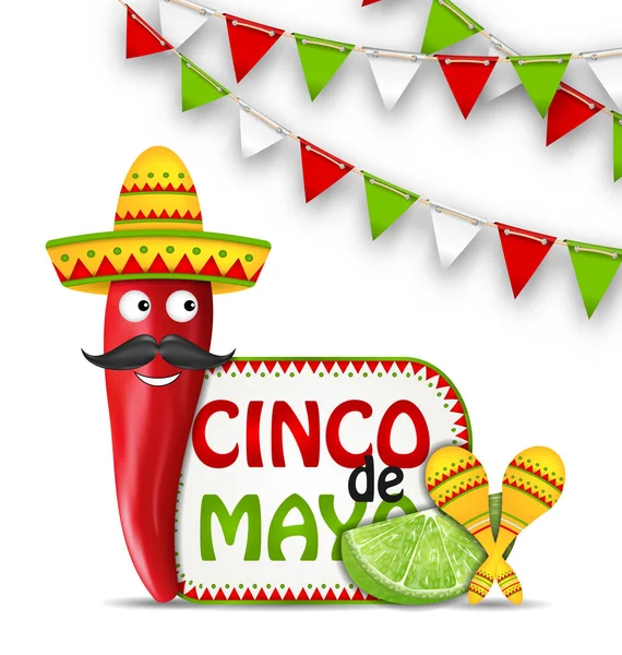 Semester firande bakgrund för Cinco De Mayo — Stockfoto