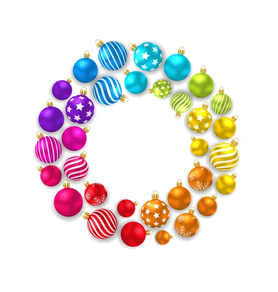 Bolas de vidro de Natal coloridas — Fotografia de Stock