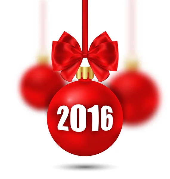 Antecedentes de Año Nuevo con bolas y arcos de Navidad — Foto de Stock