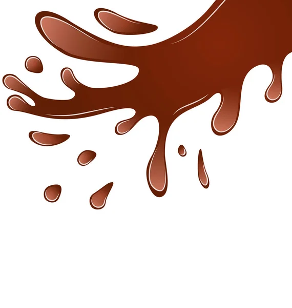 Splash forró csokoládé háttér, a szöveg szóközzel — Stock Fotó