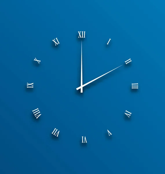 Mostrador do relógio, numeral com sombras — Fotografia de Stock