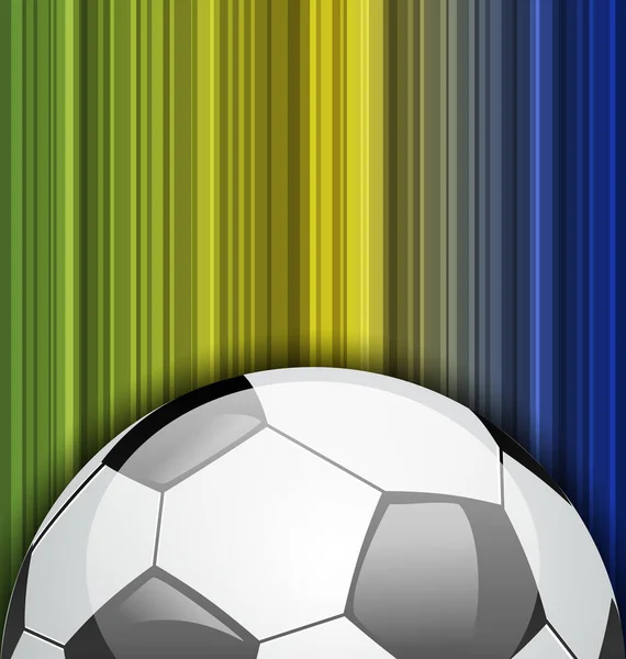 Antecedentes com bola de futebol, campeonato de futebol Brasil 2014 — Fotografia de Stock