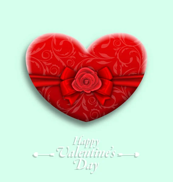 Fondo de celebración con deseos para el día de San Valentín con regalo —  Fotos de Stock