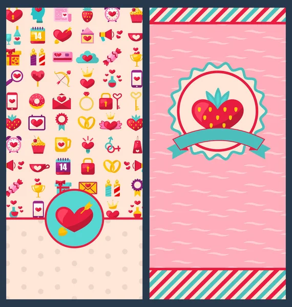 Beautiful Banners for Happy Valentines Day — стоковое фото