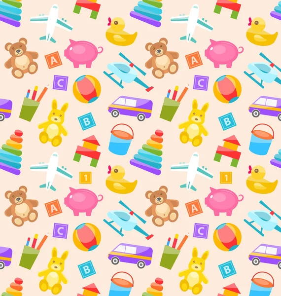 Renkli çocuk oyuncakları ile Seamless Modeli