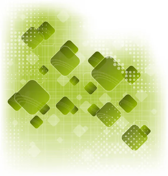 Abstrakt kreativa grön bakgrund med rutor — Stockfoto