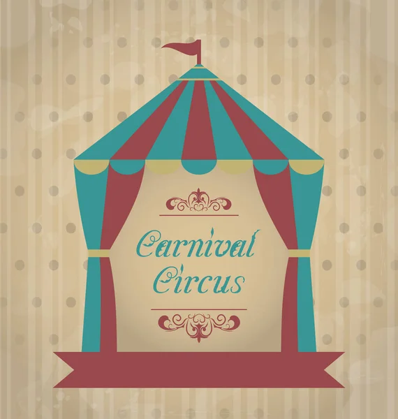 Vintage carnival poster for your advertising — Stock Photo, Image