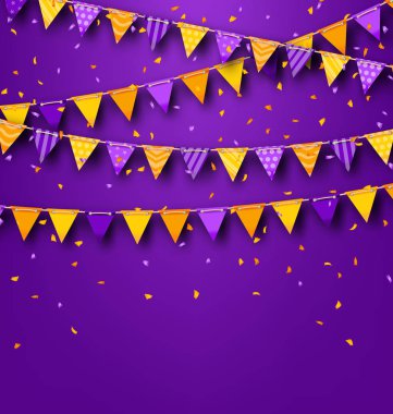 Halloween Parti arka plan renkli kiraz kuşu flamalar ile