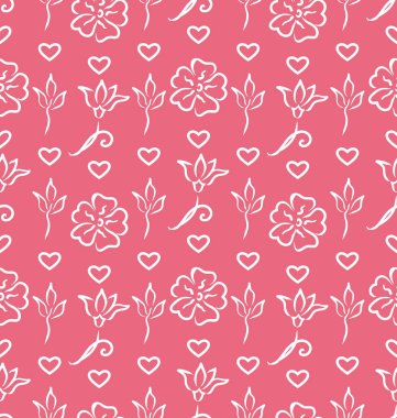 Sevgililer günü için pembe süslü sorunsuz duvar kağıdı