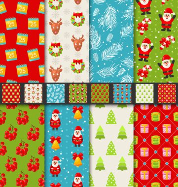 Koleksiyon kesintisiz dokular için kış tatil, parlak Wallpap