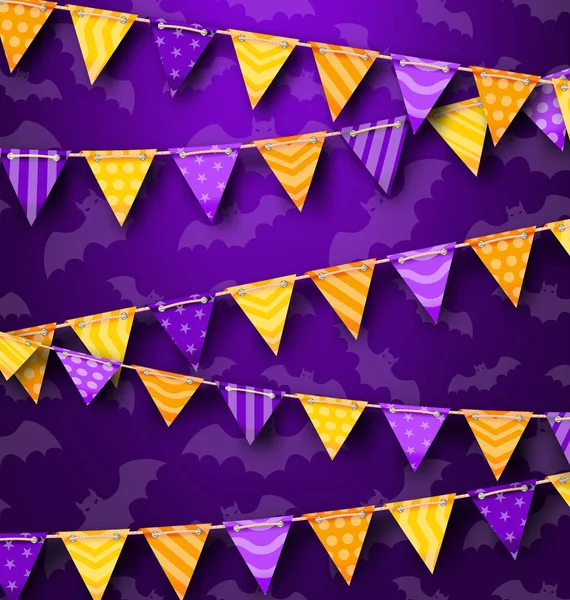 Färgglada hängande Bunting för Holiday Party, söt dekoration — Stockfoto