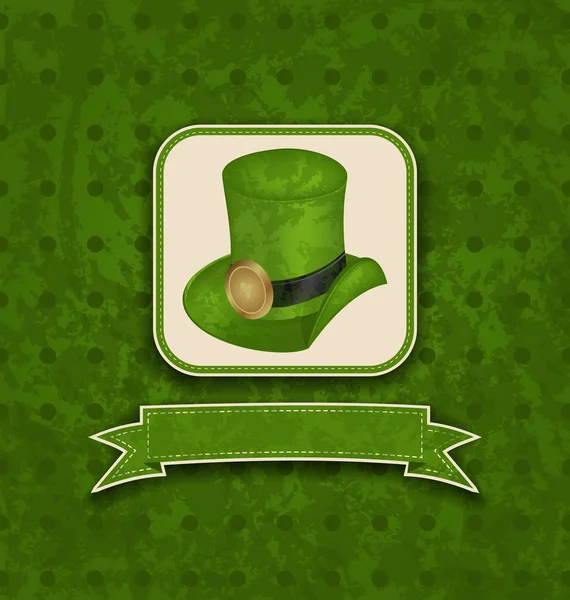 Tło wakacje z kapelusz i wstążki do St Patricks Day — Zdjęcie stockowe