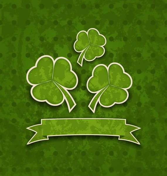 Holiday background with clovers for St. Patricks Day — Stock Photo, Image