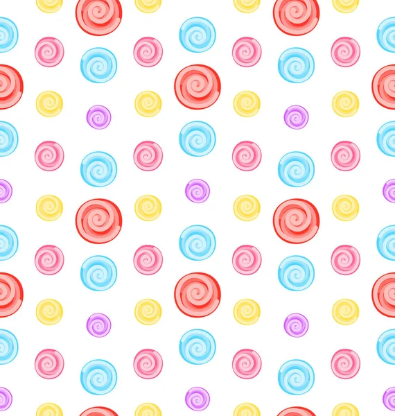 Seamless Pattern with Colored Lollipops — Stock Photo, Image