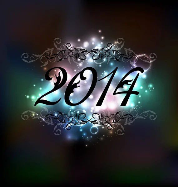 New Year glowing night background — Stock Photo, Image