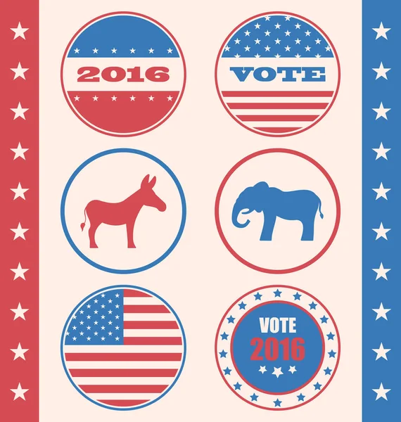 Retro stijl van knop voor stemming of campagne verkiezingen stemmen — Stockfoto