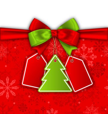 Yay şerit Noel etiketleri