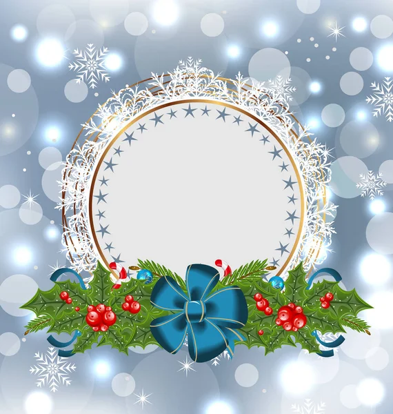 Karácsonyi nyaralás dekoráció, üdvözlőlap — Stock Fotó
