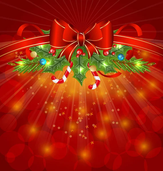Christmas glowing packing, ornamental design elements — Stock Photo, Image