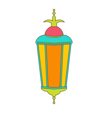 Ramazan Kareem için Arapça renkli lamba