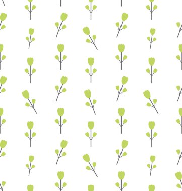 Çiçek elementleriyle kusursuz desen