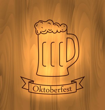 Kupa bira köpük ile