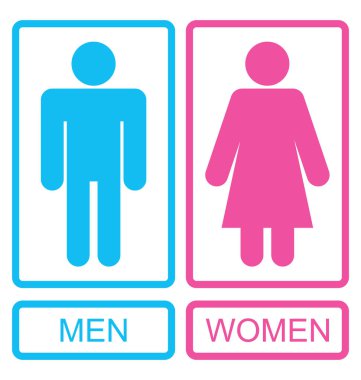 Erkek ve dişi simgeler, erkekler ve kadınlar işaretleri