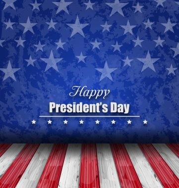 boş ahşap güverte tabloyu usa bayrak arka plan üzerinde