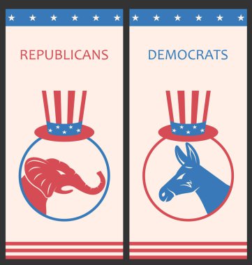 Brochures for Advertise of United States Political Parties clipart