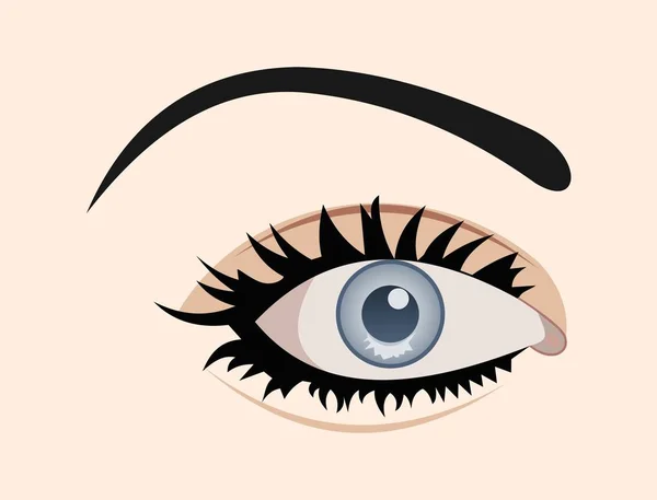 Clous up eye isolated — Stock Photo, Image