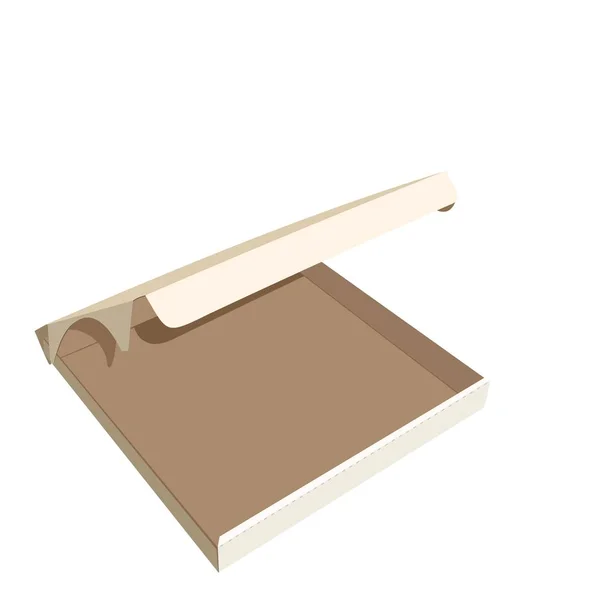 Realistic illustration of box — Stock Photo, Image