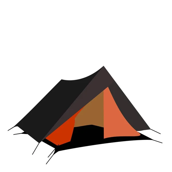 白い背景に孤立した観光テント — ストック写真