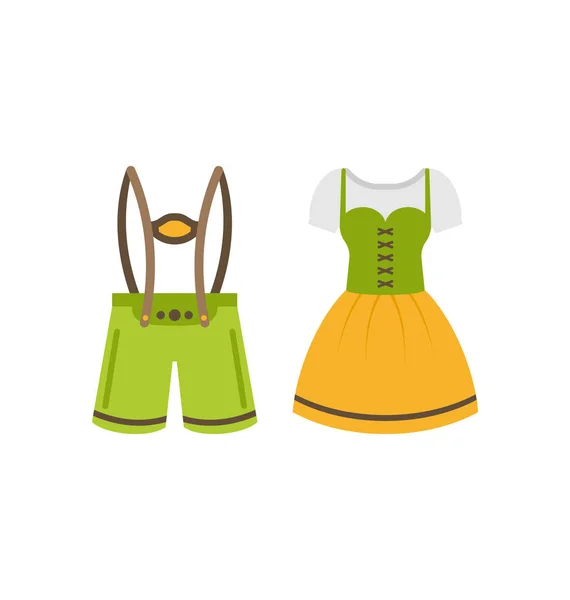 Male and Female National Bavarian Costumes — Stock Photo, Image