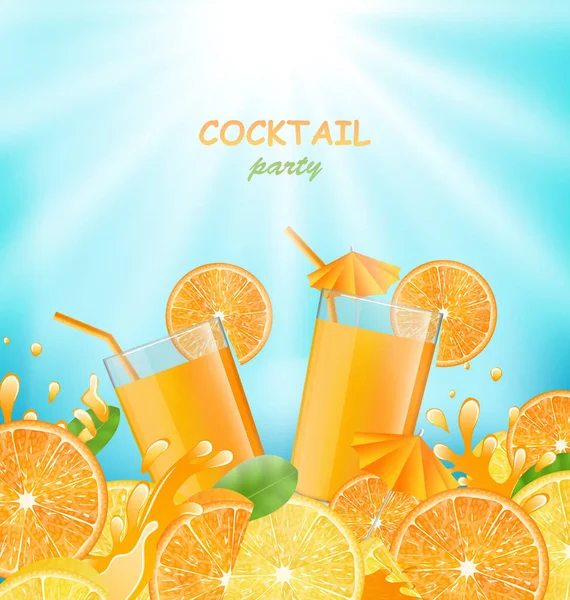 Abstract Banner for Cocktail Party — Stock Photo, Image