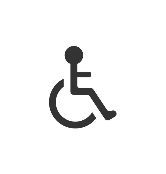 Пиктограмма инвалида в инвалидной коляске — стоковое фото