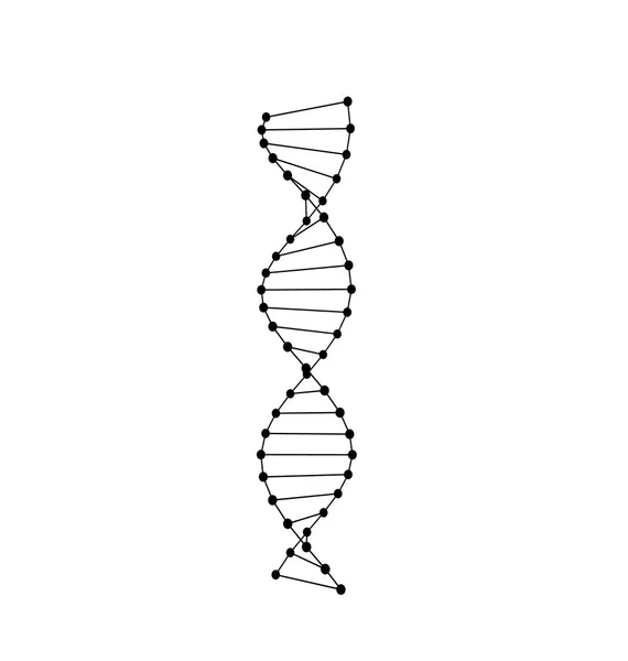 Піктограма символу ДНК ізольовано — стокове фото