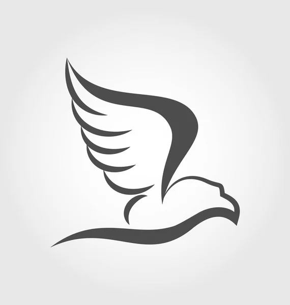 Águila voladora en forma de tatuaje estilizado —  Fotos de Stock