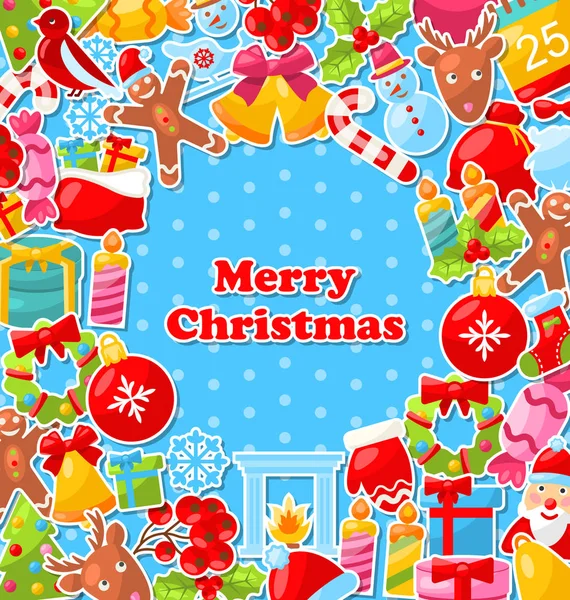 Merry Christmas Greeting Card — Stock Photo, Image