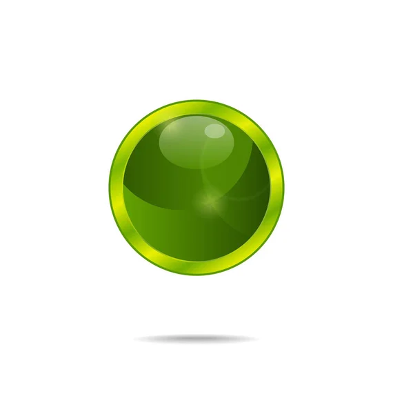 Abstrakt eco gröna bubbla isolerade — Stockfoto