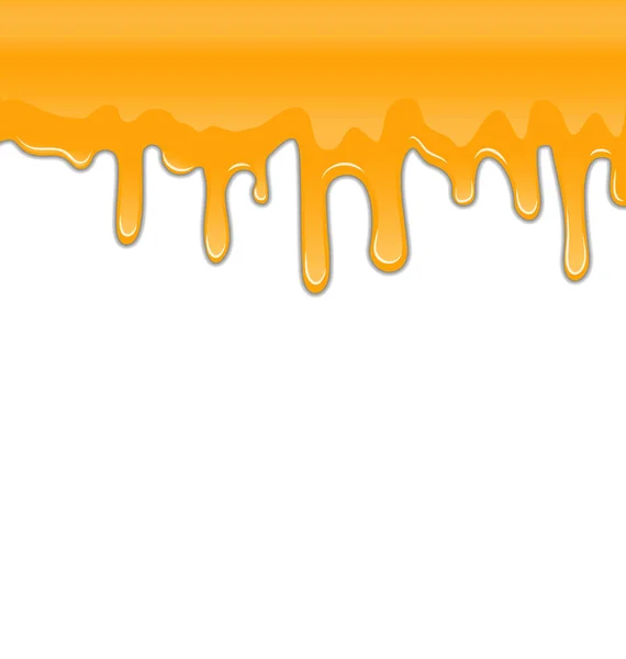 Textuur van zoete honing DRIP's op witte achtergrond — Stockfoto