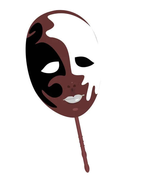 カーニバル マスクの現実的なイラスト — ストック写真