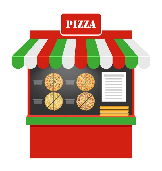 Kar van Pizza geïsoleerd — Stockfoto