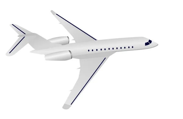 Realistische illustratie vliegtuigen — Stockfoto