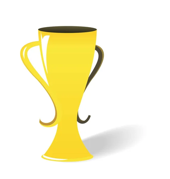 Realistic illustration of prize gold cup — Stock Photo, Image