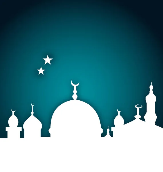 Eleganckie karty z piękny Meczet — Zdjęcie stockowe