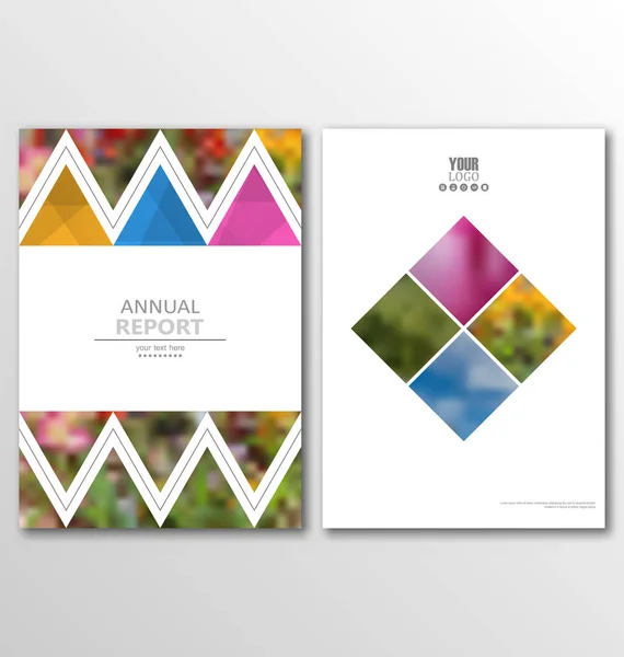 Opuscolo Brochure Flyer Template A4 Size Design, Relazione annuale Book Design — Foto Stock