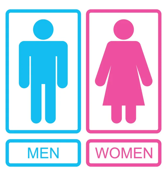 Male and Female Icons, Men and Women Signs — Stock Photo, Image