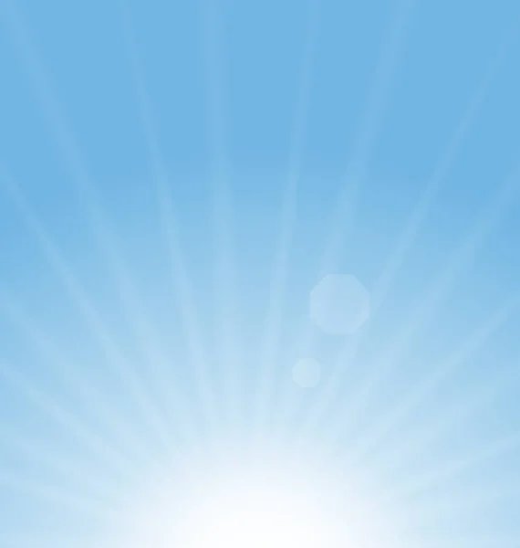 Abstrato azul fundo sol — Fotografia de Stock